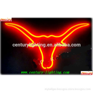 texas long horn neon light sign